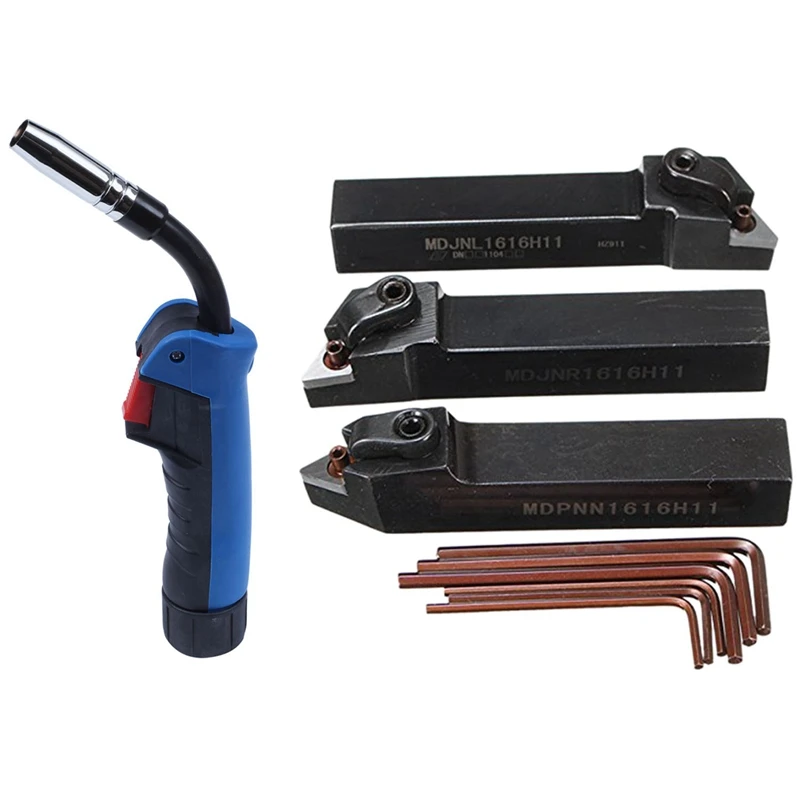1 Pcs 15Ak Torch Body 180A Torch Mb 15Ak Welding Torch Head & 3Pcs 16mm Turning Tool Holders Set
1 Pcs 15Ak Torch Body 180A Torch Mb 15Ak Welding Torch Head & 3Pcs 16mm Turning Tool Holders Set