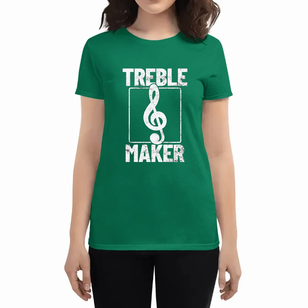 Treble Maker Printing T-shirt Woman Soft Summer Cotton Tee Shirts Crewneck Comfortable T Shirt Vogue Soft New T Shirts For Woman
Treble Maker Printing T-shirt Woman Soft Summer Cotton Tee Shirts Crewneck Comfortable T Shirt Vogue Soft New T Shirts For Woman