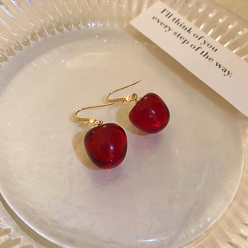New Popular 14K Real Gold Plated Crystal Cherry Fruit Drop Earrings for Women Girl AAA Zircon Jewelry S925 Silver Needle Wedding
New Popular 14K Real Gold Plated Crystal Cherry Fruit Drop Earrings for Women Girl AAA Zircon Jewelry S925 Silver Needle Wedding