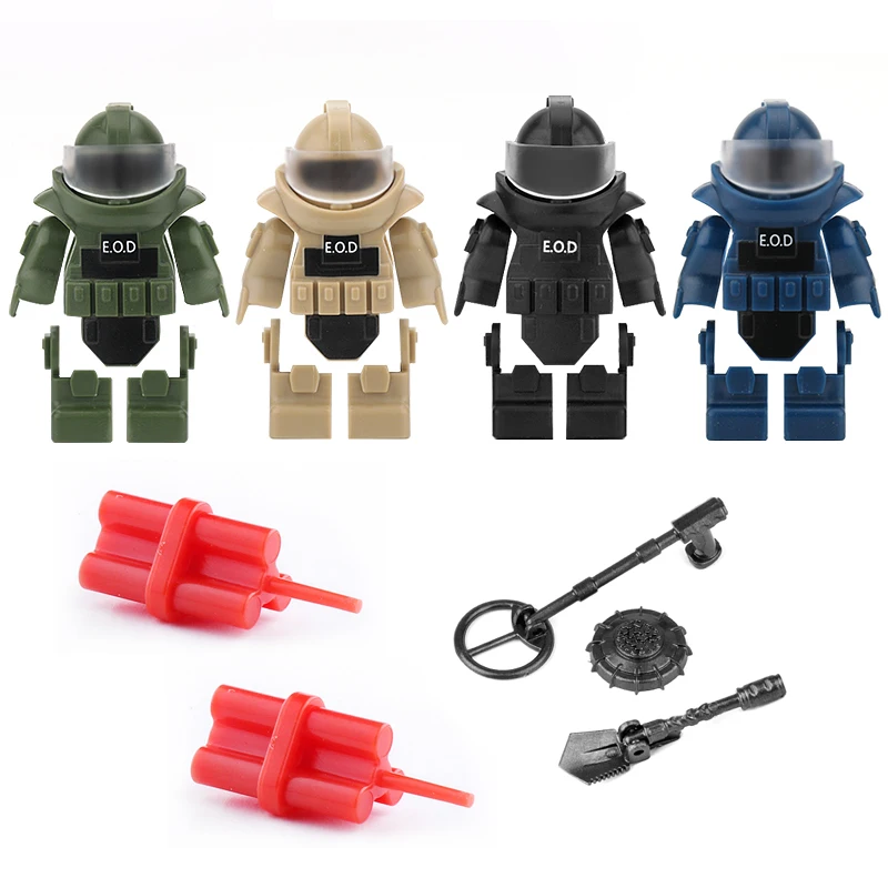 MOC Millitary EOD Vest Building Blocks Soldier Figures Bomb Disposal Suit Force Explosion-proof Armor Accessories Children Gift
MOC Millitary EOD Vest Building Blocks Soldier Figures Bomb Disposal Suit Force Explosion-proof Armor Accessories Children Gift