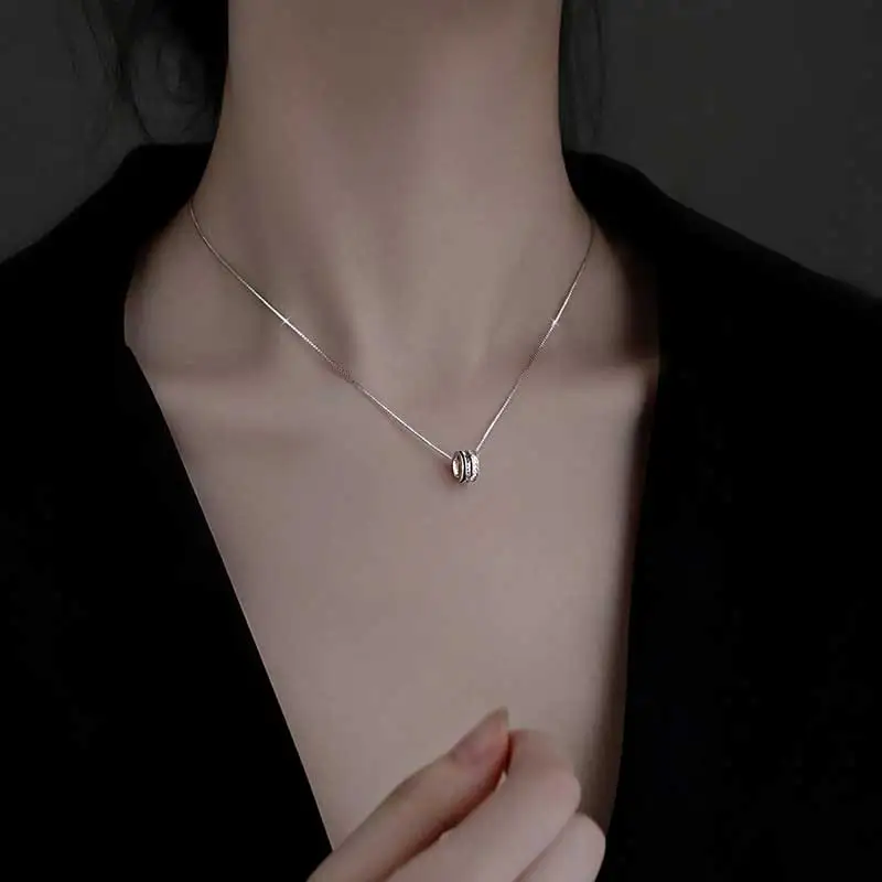 S925 Silver Necklace for Women Micro Diamond Lucky Beads Pendant Neck Choker Chains Engagement Wedding Jewelry 2021
S925 Silver Necklace for Women Micro Diamond Lucky Beads Pendant Neck Choker Chains Engagement Wedding Jewelry 2021
