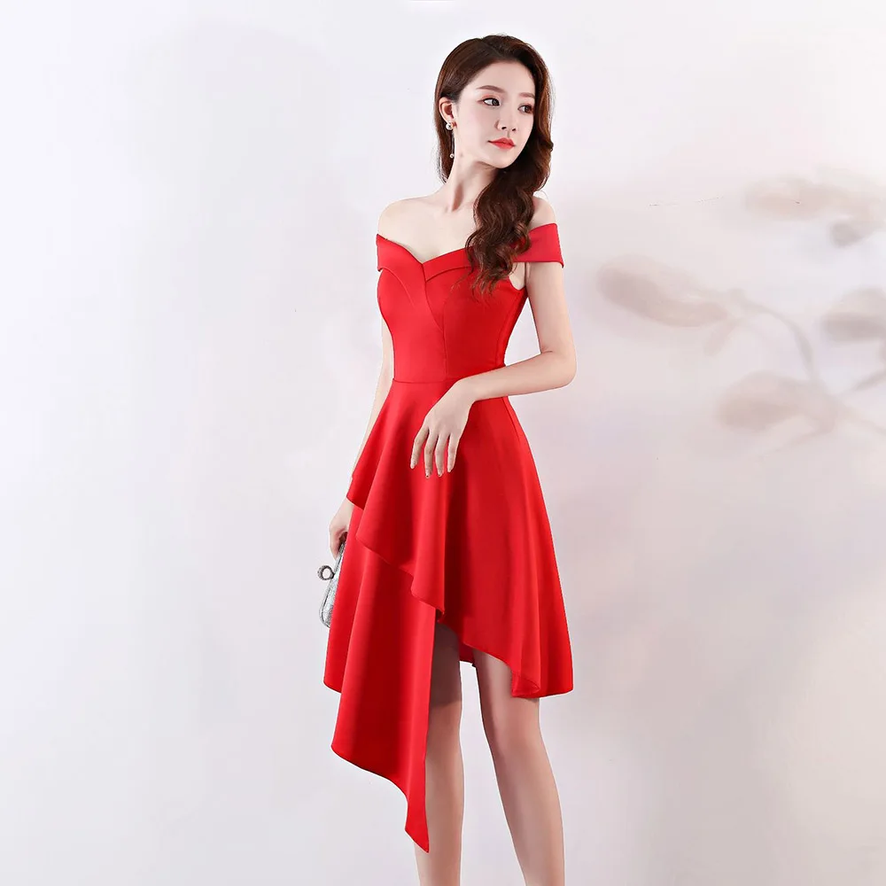 Ladies Solid Color Evening Dress Sexy V Neck Off The Shoulder Party Gown Backless Midi Skirt Evening Dresses Robe De Soiree
Ladies Solid Color Evening Dress Sexy V Neck Off The Shoulder Party Gown Backless Midi Skirt Evening Dresses Robe De Soiree