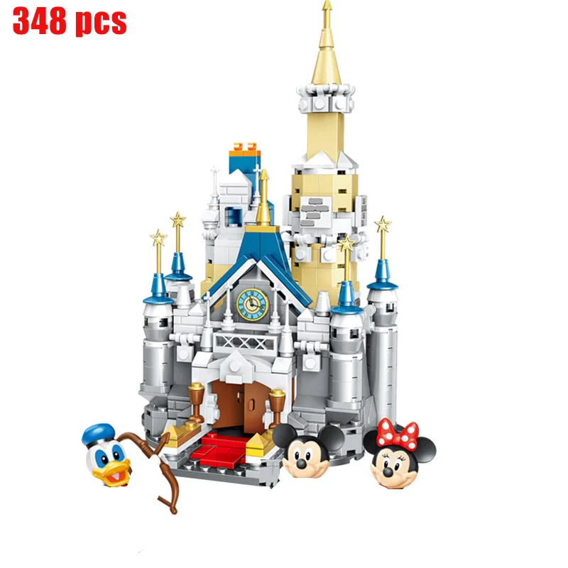 New 348 pcs building block toy Disney Mickey Minnie Dream Princess Castle Street View Model Building Block Girl Boy Toy Gift
New 348 pcs building block toy Disney Mickey Minnie Dream Princess Castle Street View Model Building Block Girl Boy Toy Gift