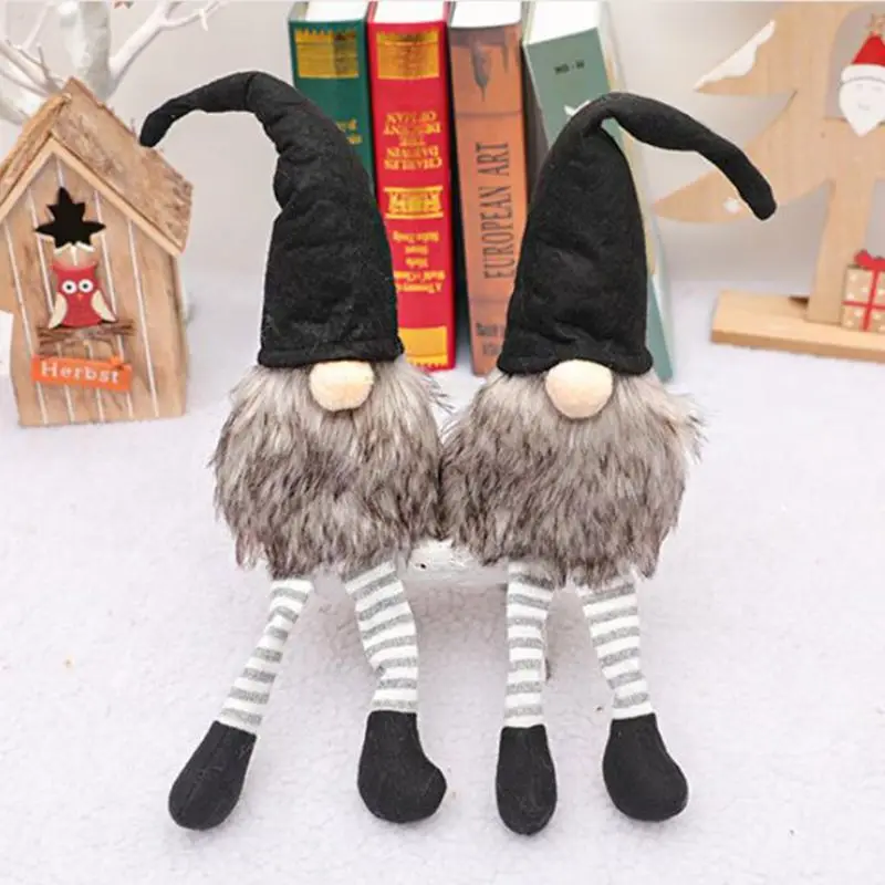 Handmade Christmas Faceless Doll Decoration Black Hat Swedish Gnome Tomte Toy
Handmade Christmas Faceless Doll Decoration Black Hat Swedish Gnome Tomte Toy