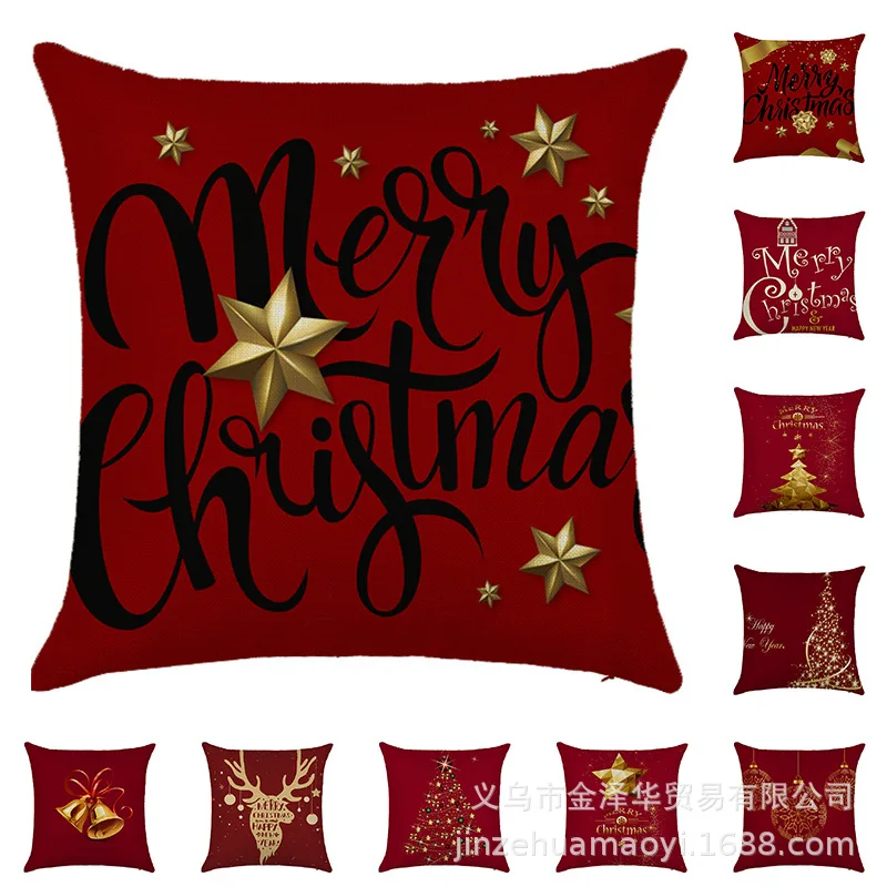 New Popular Red Christmas Holiday Sofa Car Pillow Case Santa Claus Letter Printing Linen Home Decoration Cushion Cover 45x45cm
New Popular Red Christmas Holiday Sofa Car Pillow Case Santa Claus Letter Printing Linen Home Decoration Cushion Cover 45x45cm