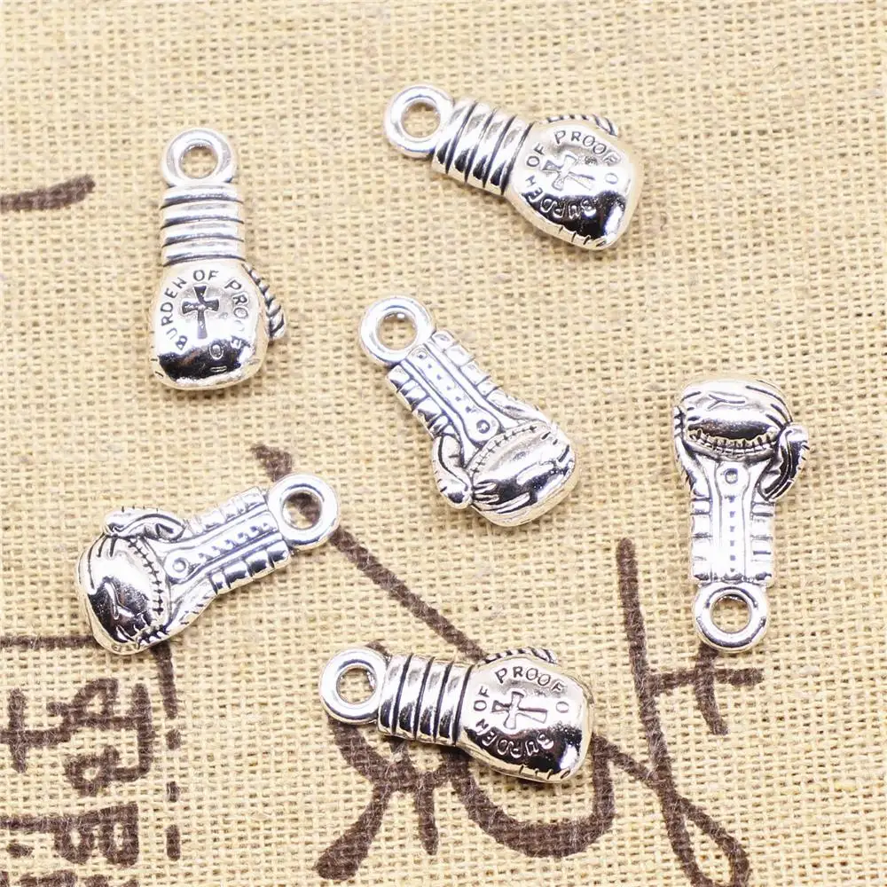 Supplies For Jewelry Making 5pcs 11x21mm Antique Silver Color Boxing Gloves Charms
Supplies For Jewelry Making 5pcs 11x21mm Antique Silver Color Boxing Gloves Charms