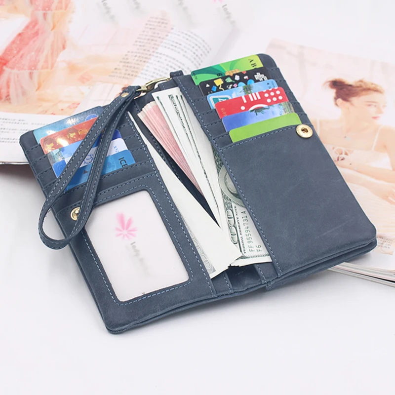 2021 New Women Fashion Leather Long Wallet High Capacity Double Zippers Clutch Purse Top Quality Female Soft PU Wristlet Purse 
2021 New Women Fashion Leather Long Wallet High Capacity Double Zippers Clutch Purse Top Quality Female Soft PU Wristlet Purse
