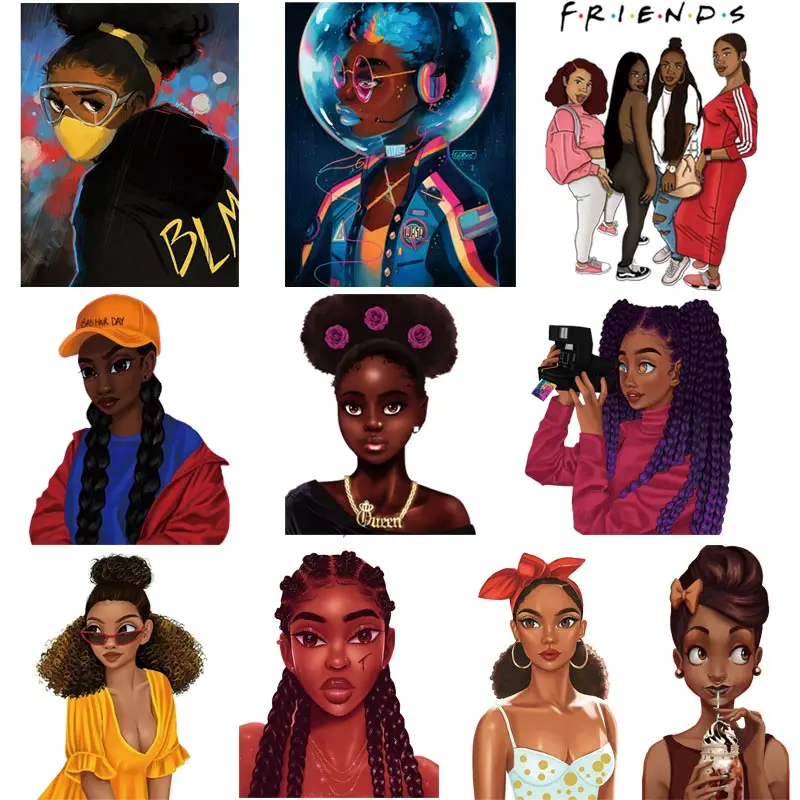 Patches Thermal Sticker On Clothes African Beauty Iron On Heat Transfer DIY A-level Whable T-shirt Applique Patch Decoration
Patches Thermal Sticker On Clothes African Beauty Iron On Heat Transfer DIY A-level Whable T-shirt Applique Patch Decoration