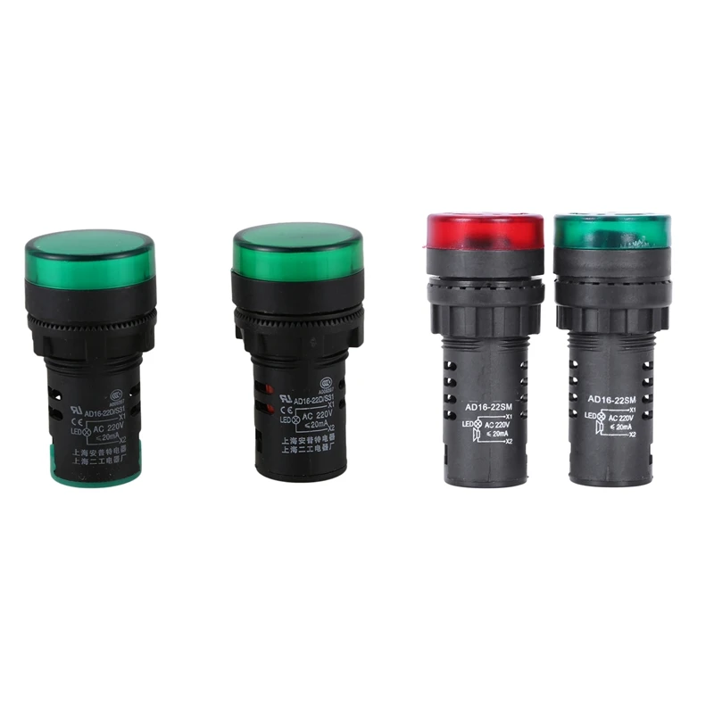 2 шт., зеленый светодиодный индикатор питания, 220 В переменного тока, 22 мм, 2 шт.
2 шт., зеленый светодиодный индикатор питания, 220 В переменного тока, 22 мм, 2 шт.