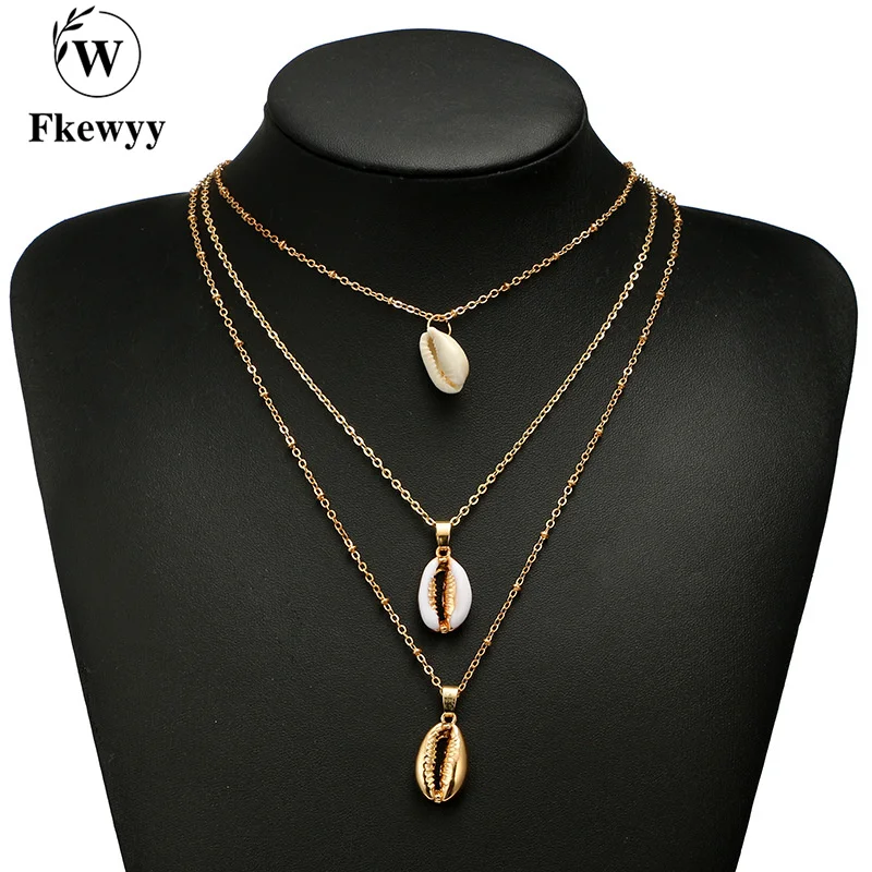 Fkewyy Korean Fashion Necklace For Women Punk Accessories Gold Plated Jewelry Luxury Pendant Shell Chain Necklace Goth Jewllery
Fkewyy Korean Fashion Necklace For Women Punk Accessories Gold Plated Jewelry Luxury Pendant Shell Chain Necklace Goth Jewllery