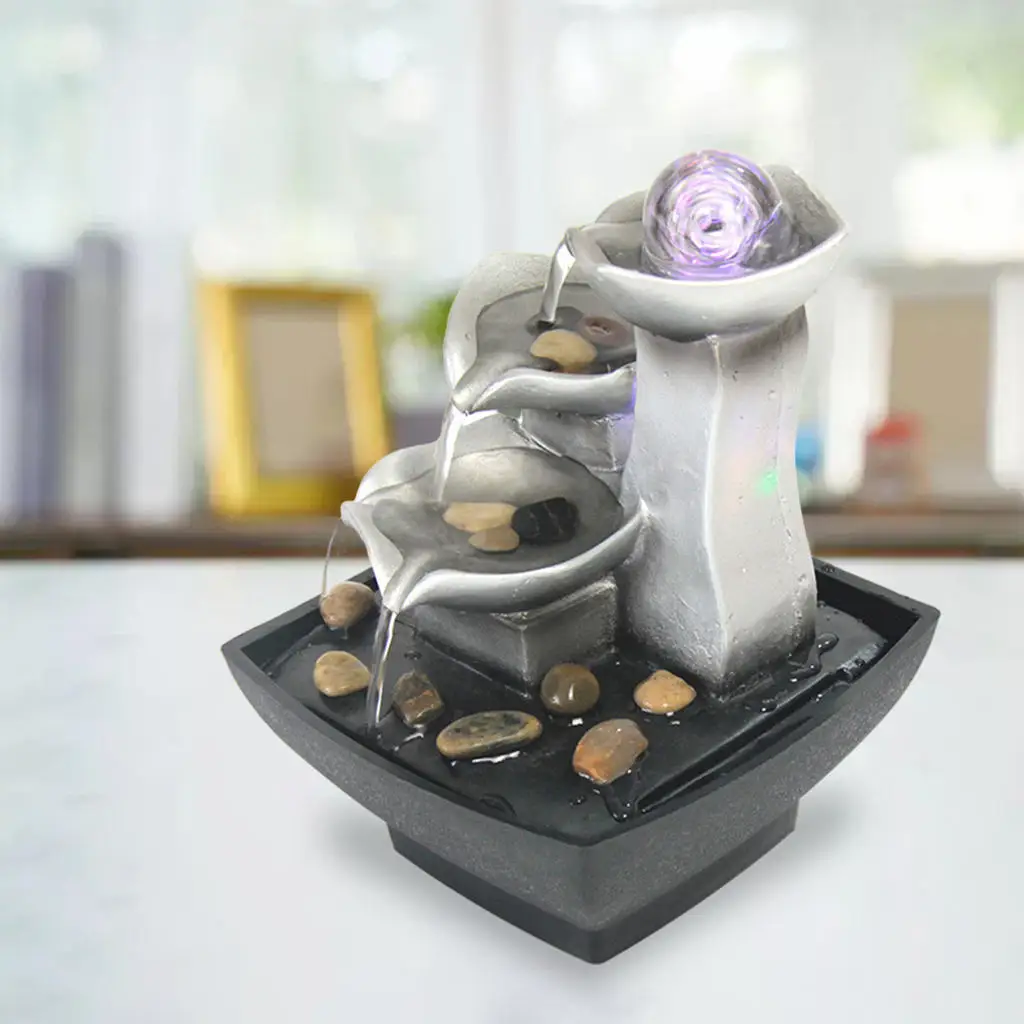 3-Tier Tabletop Fountain Automatic Pump Meditation with LED Light for Indoor
3-Tier Tabletop Fountain Automatic Pump Meditation with LED Light for Indoor