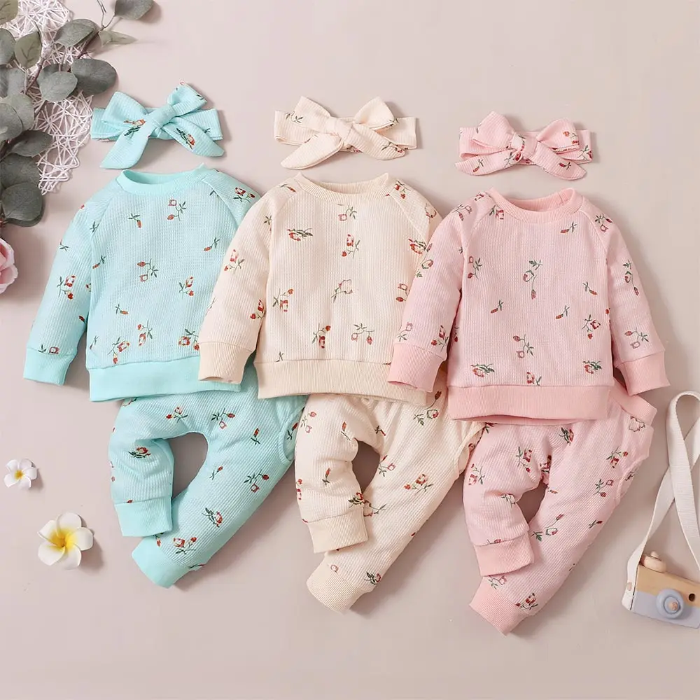 Baby Girls Clothes Sets Elastic Waist Pants Knit Round Neck Pullover Casual Girls Long Sleeve Floral Spring/Autumn Casual Suits
Baby Girls Clothes Sets Elastic Waist Pants Knit Round Neck Pullover Casual Girls Long Sleeve Floral Spring/Autumn Casual Suits