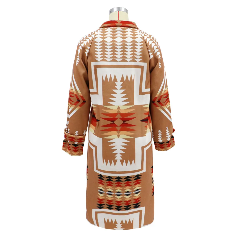 Autumn Women Coats Printed Nizi Long-sleeved Coat New Lapel Single-breasted Mid-length Overcoat Fashionable Ladies Clothing
Autumn Women Coats Printed Nizi Long-sleeved Coat New Lapel Single-breasted Mid-length Overcoat Fashionable Ladies Clothing