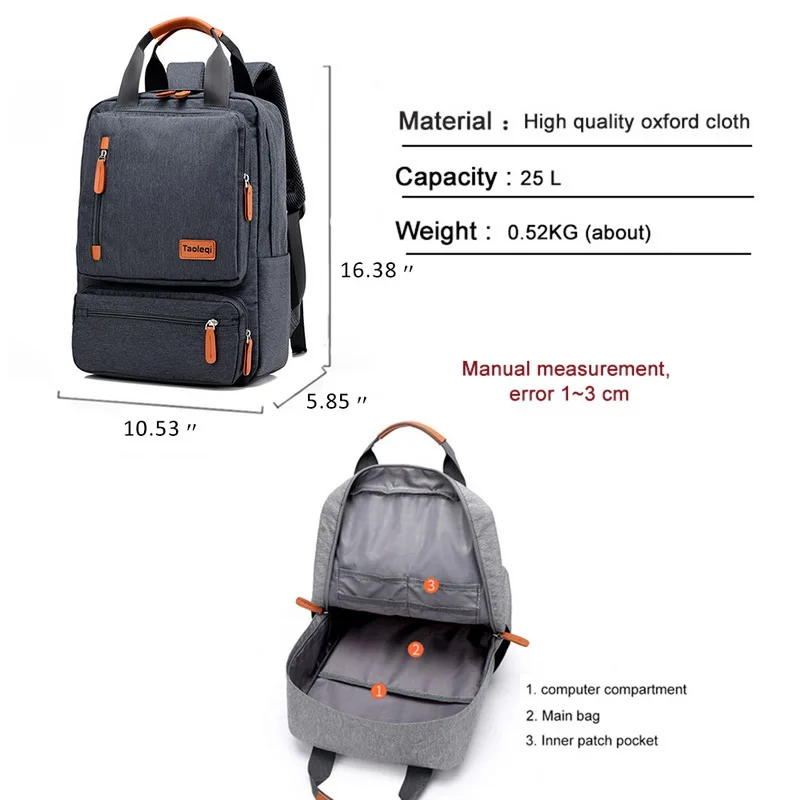 15.6-inch Casual Business Men Computer Backpack Light Laptop Bag 2021 Lady Anti-theft Travel Backpacks Gray School Bag For Women
15.6-inch Casual Business Men Computer Backpack Light Laptop Bag 2021 Lady Anti-theft Travel Backpacks Gray School Bag For Women