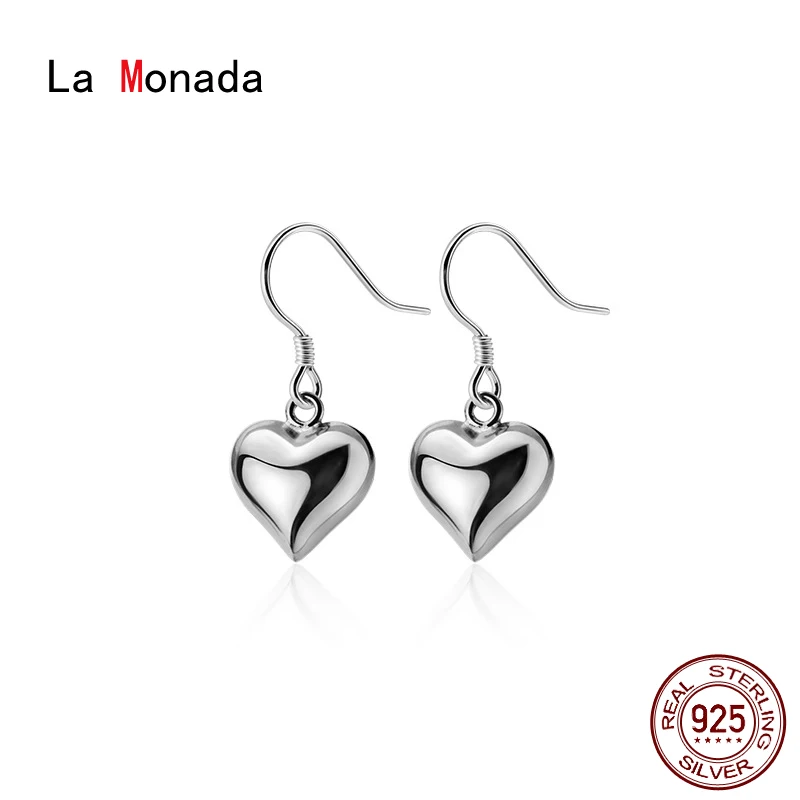 La Monada Glossy Heart Charm Dangle Earrings For Women Silver Short Hanging Fine Jewelry Drop Earrings Korean Silver 925 Women
La Monada Glossy Heart Charm Dangle Earrings For Women Silver Short Hanging Fine Jewelry Drop Earrings Korean Silver 925 Women