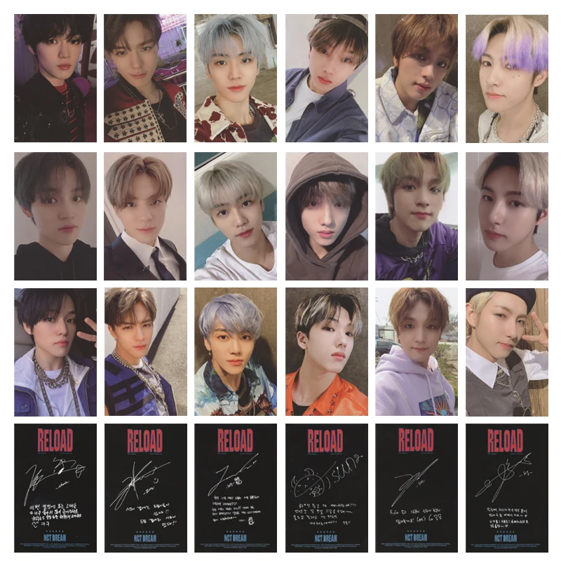 KPOP NCT Автограф для перезарядки фотографий 3 й альбом Slef сделано фотографии карты 6