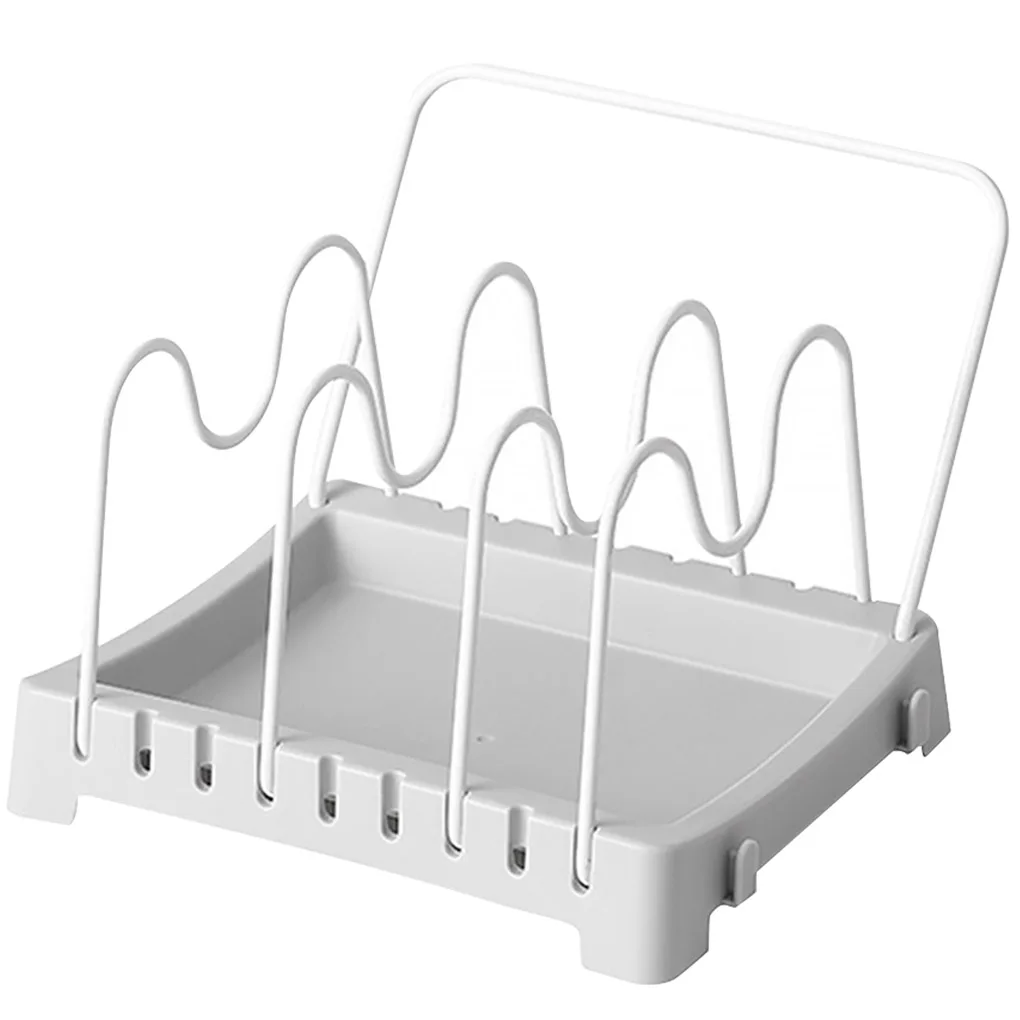 Kitchen Countertop U-groove Bracket Detachable Adjustable Pot Lid Magazine Storage Rack with Towel Rod
Kitchen Countertop U-groove Bracket Detachable Adjustable Pot Lid Magazine Storage Rack with Towel Rod