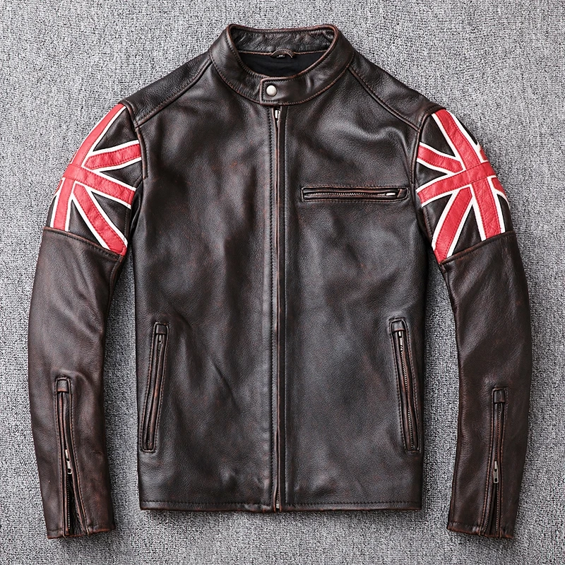 Vintage Brown 2020 Men Slim Fit Biker's Leather Jacket Plus Size XXXXL Genuine Cowhide American Motorcycle Coat FREE SHIPPING
Vintage Brown 2020 Men Slim Fit Biker's Leather Jacket Plus Size XXXXL Genuine Cowhide American Motorcycle Coat FREE SHIPPING