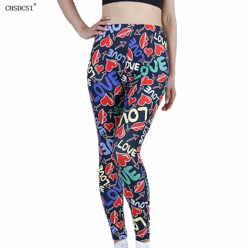 CHSDCSI Women's High Waist Leggings Color Love Tight Fitness Yuga Pants Girl Push Up Stretch Sexy Trouser Fashion Dropshipping
CHSDCSI Women's High Waist Leggings Color Love Tight Fitness Yuga Pants Girl Push Up Stretch Sexy Trouser Fashion Dropshipping