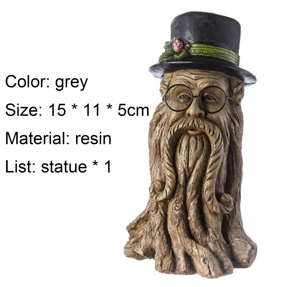 Old Man Tree Garden Sculptures Interesting Tree Man With Hat Shape Design Back yard Outdoor Resin Statue For Indoor garden
Old Man Tree Garden Sculptures Interesting Tree Man With Hat Shape Design Back yard Outdoor Resin Statue For Indoor garden