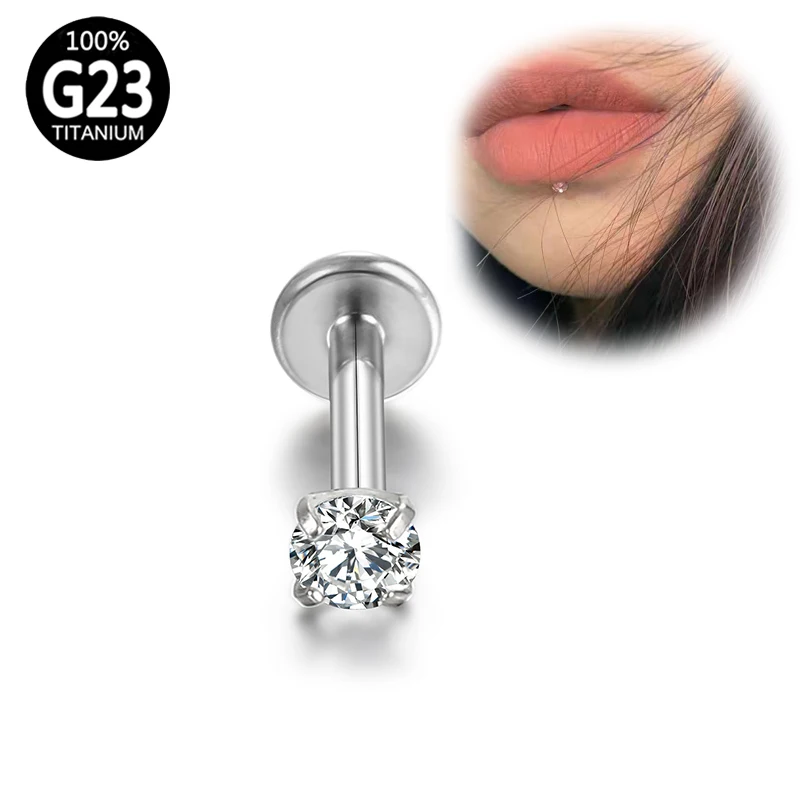 G23 Titanium Labret Clear Conch Zircon Cartilage Piercing Crystal Lip studs Tongue Body Helix Lobe Piercing Jewelry Internal
G23 Titanium Labret Clear Conch Zircon Cartilage Piercing Crystal Lip studs Tongue Body Helix Lobe Piercing Jewelry Internal