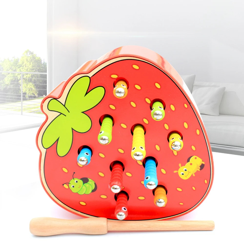 3D Puzzle Catch The Worm Game Montessori Wooden Toys Magnetic Puzzle Memory Training Math Toys for Children Gifts
3D Puzzle Catch The Worm Game Montessori Wooden Toys Magnetic Puzzle Memory Training Math Toys for Children Gifts
