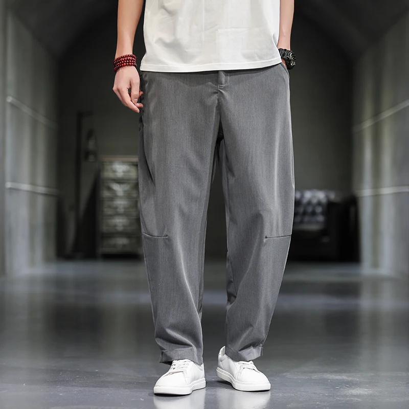 M-5XL Plus Size Men's Linen Harem Pants Loose Fit Casual Lightweight Elastic Waist Summer Trouser Korean Streetwear Men Clothing
M-5XL Plus Size Men's Linen Harem Pants Loose Fit Casual Lightweight Elastic Waist Summer Trouser Korean Streetwear Men Clothing