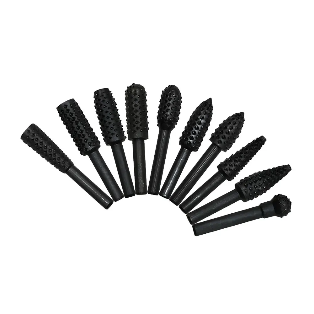 10pcs Rotary Burrs Rasp Metalworking Rotary Files Rotary Burr Bit Set Woodworking Tool Electric Drill Craft Accessory Hand Tool
10pcs Rotary Burrs Rasp Metalworking Rotary Files Rotary Burr Bit Set Woodworking Tool Electric Drill Craft Accessory Hand Tool
