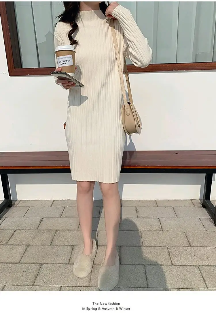 Sweater dress 2021 spring and autumn new half high neck bottoming sweater dress mid length sweater dress ins net red popular
Sweater dress 2021 spring and autumn new half high neck bottoming sweater dress mid length sweater dress ins net red popular