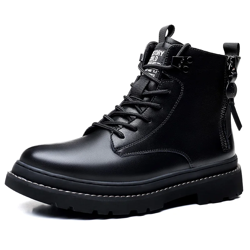 2021 Men Leather Shoes High Top Fashion Warm Shoes Motorcycle Ankle Boots Couple Unisex Boots Brogue Shoes Vintage Side Zipper
2021 Men Leather Shoes High Top Fashion Warm Shoes Motorcycle Ankle Boots Couple Unisex Boots Brogue Shoes Vintage Side Zipper