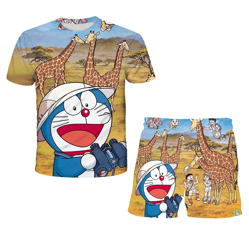 Summer Suit latest Japanese Anime Doraemon 3D Print T-Shirt Children's Game T-Shirt Boy Girl Popular Cartoon Suit Teen Clothes
Summer Suit latest Japanese Anime Doraemon 3D Print T-Shirt Children's Game T-Shirt Boy Girl Popular Cartoon Suit Teen Clothes