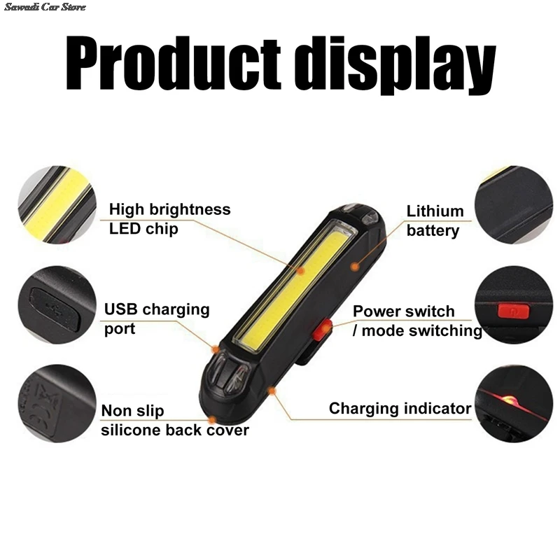 Night Bike Tail Light Waterproof Super Bright USB Rechargeable Bicycle Light Tail Light Mountain Bike LED Warning Tail Light Car
Night Bike Tail Light Waterproof Super Bright USB Rechargeable Bicycle Light Tail Light Mountain Bike LED Warning Tail Light Car