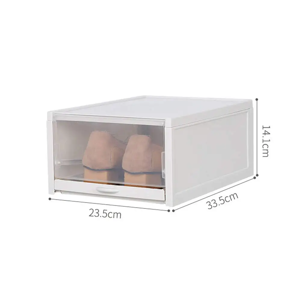 Drawer Type Shoe Box Thickened Transparent Foldable Shoe Storage Box Save Space Plastic Shoe Organizers Rack Cabinet
Drawer Type Shoe Box Thickened Transparent Foldable Shoe Storage Box Save Space Plastic Shoe Organizers Rack Cabinet