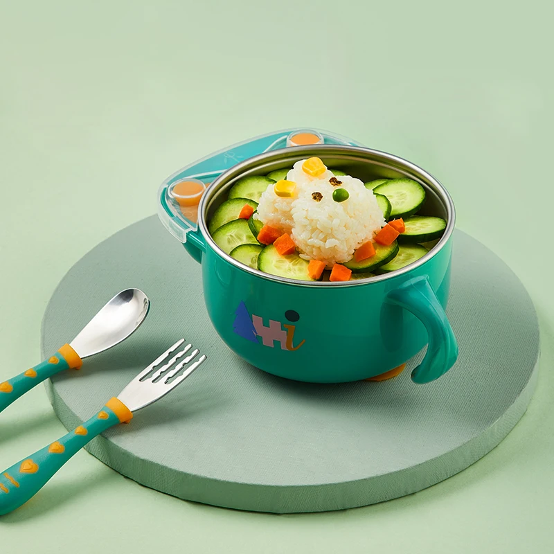 Amboch Spill-Proof Solid Feeding Dishes stainless Steel Bowl With Spoon Newborn Baby Feeding Training Bowl
Amboch Spill-Proof Solid Feeding Dishes stainless Steel Bowl With Spoon Newborn Baby Feeding Training Bowl