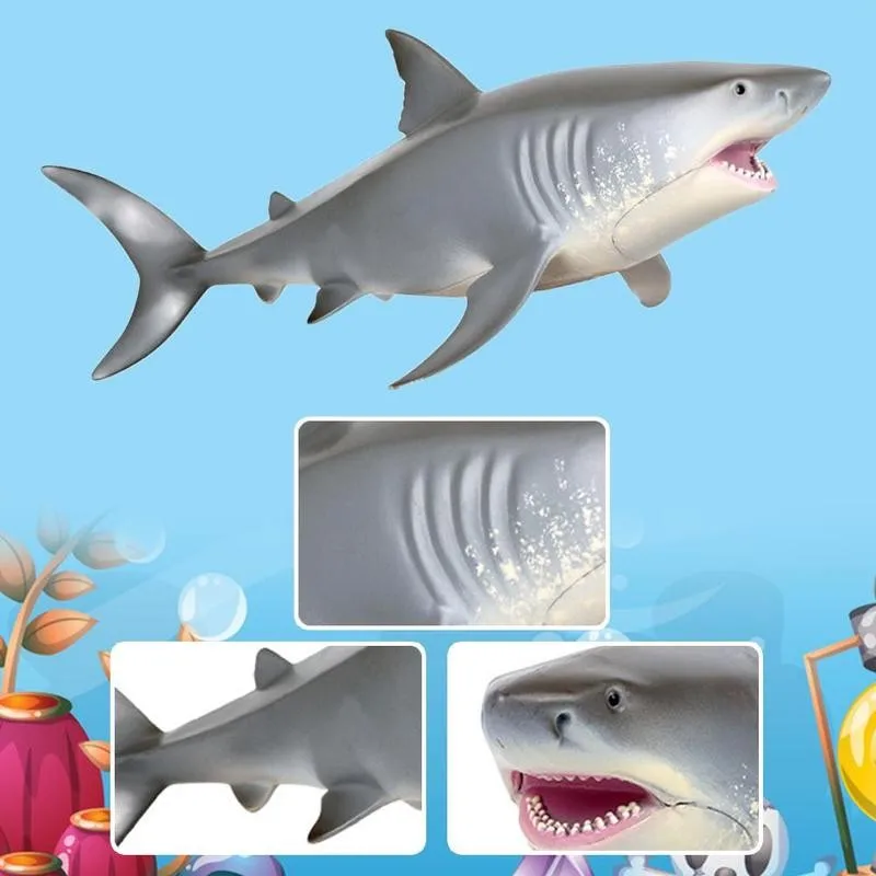 Megalodon Big Shark Model Sea Life Animals Action Figure Big Figure Toy For Kids Shark Oean Animal White L3V1
Megalodon Big Shark Model Sea Life Animals Action Figure Big Figure Toy For Kids Shark Oean Animal White L3V1