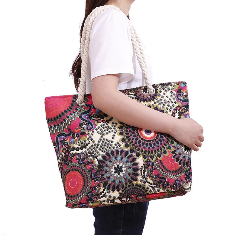 2022 New Summer Canvas Handbag For Women Large Capacity Sunflower Printed Shoulder Beach Bag For Female Casual Tote Bags Bohemia
2022 New Summer Canvas Handbag For Women Large Capacity Sunflower Printed Shoulder Beach Bag For Female Casual Tote Bags Bohemia