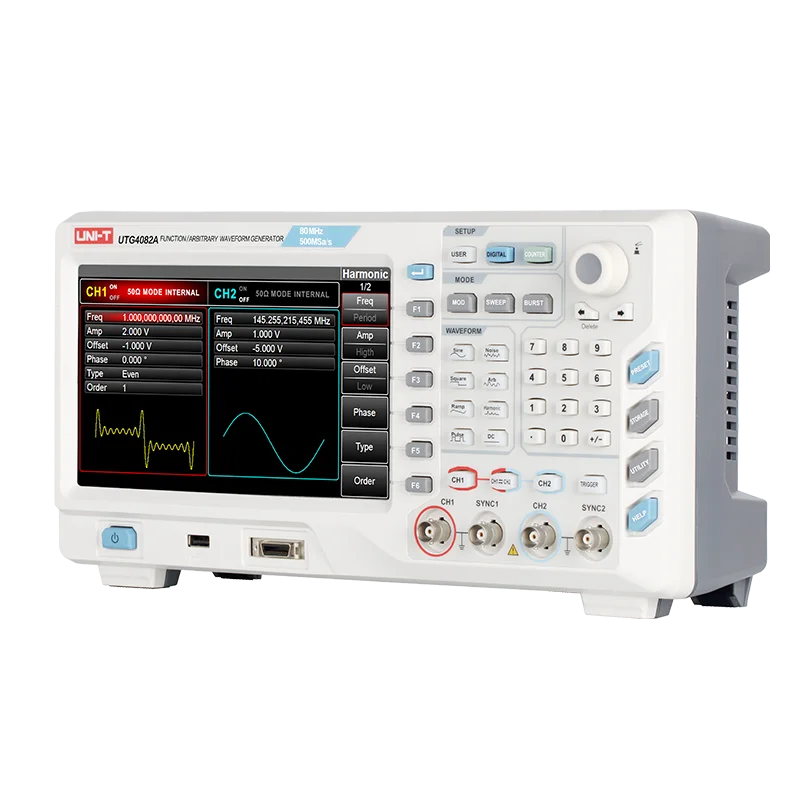 

UNI-T UTG4082A function / arbitrary waveform generator 80MHz sine wave output function generator