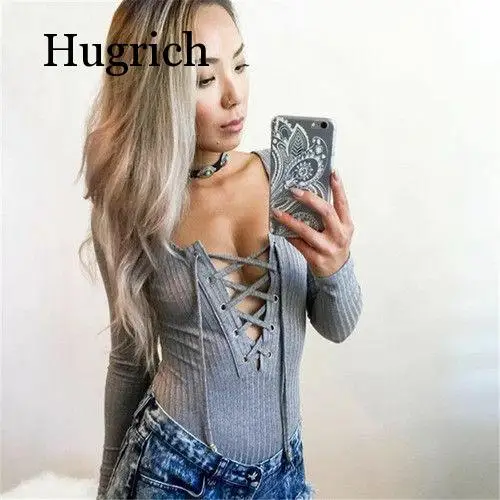 Women's Bodycon Bodysuit V Neck Long Sleeve Bandage Jumpsuit Leotard Top
Women's Bodycon Bodysuit V Neck Long Sleeve Bandage Jumpsuit Leotard Top