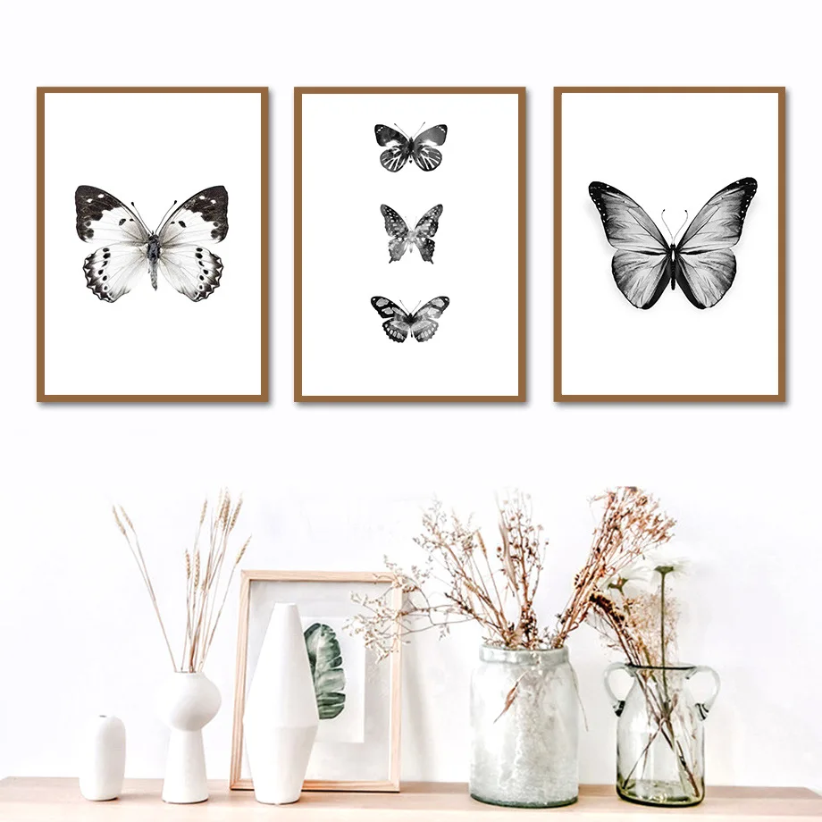 Hot Black And White Butterfly Modern Decorative Painting Canvas Poster Wall Art Picture Living Room Bedroom Wall Decoration
Hot Black And White Butterfly Modern Decorative Painting Canvas Poster Wall Art Picture Living Room Bedroom Wall Decoration