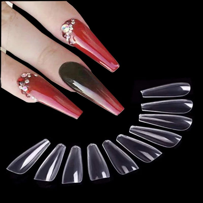 100 pieces / bag ballet dancer fake nails display tips acrylic white transparent natural high heel full set of flase nails 
100 pieces / bag ballet dancer fake nails display tips acrylic white transparent natural high heel full set of flase nails
