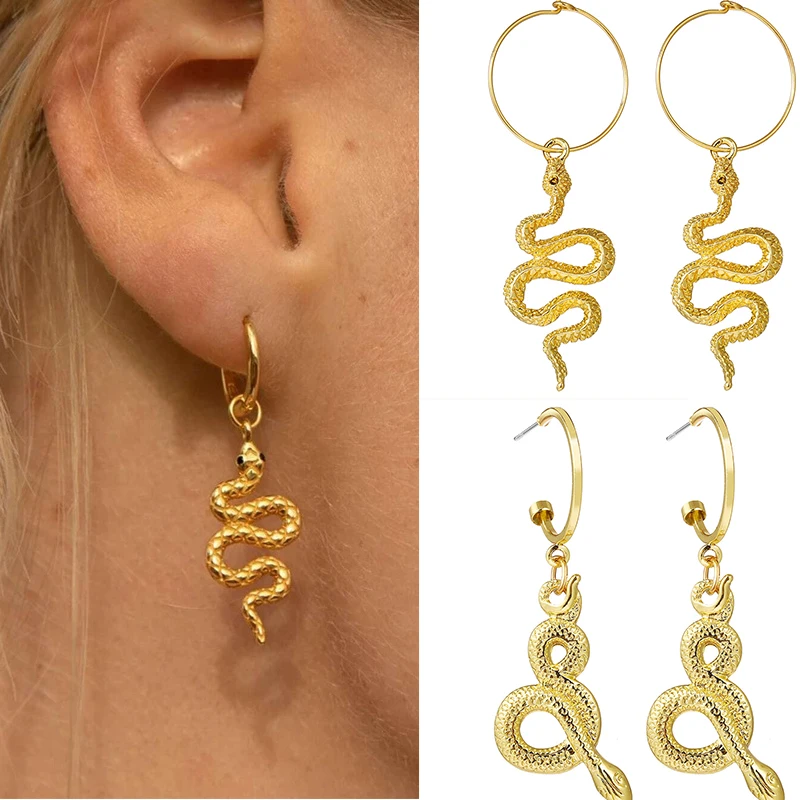 2021 New Hip Hop Retro Bohemian Alloy Geometric Personality Animal Snake Shape Ladies Earring Jewelry Gift 
2021 New Hip Hop Retro Bohemian Alloy Geometric Personality Animal Snake Shape Ladies Earring Jewelry Gift