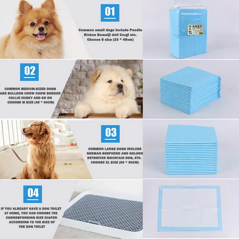 Super Absorbent Pet Diaper Dog Training Pee Pad Disposable Nappy Mat Underpad For Dog Cat Cleaning Deodorant Diaper Dog Soakers
Super Absorbent Pet Diaper Dog Training Pee Pad Disposable Nappy Mat Underpad For Dog Cat Cleaning Deodorant Diaper Dog Soakers