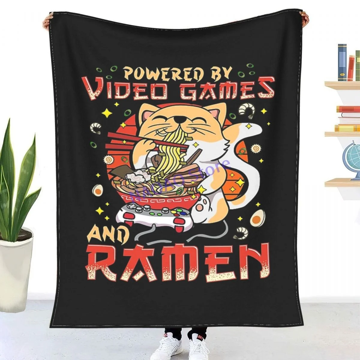 Anime Cat Powered By Video Games And Ramen Throw Blanket Sheets on the bed Blankets on the sofa Decorative lattice bedspreads
Anime Cat Powered By Video Games And Ramen Throw Blanket Sheets on the bed Blankets on the sofa Decorative lattice bedspreads