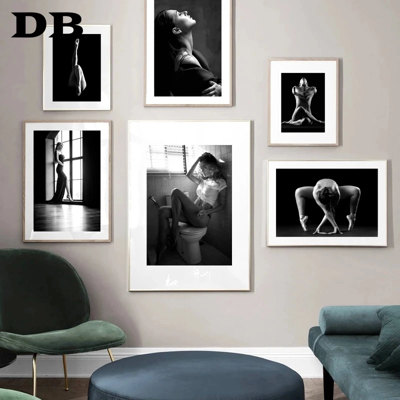 Black White Sexy Woman Nude Body Art Prints Wall Art Canvas Painting Nordic Poster Vintage Wall Pictures For Living Room Decor 
Black White Sexy Woman Nude Body Art Prints Wall Art Canvas Painting Nordic Poster Vintage Wall Pictures For Living Room Decor
