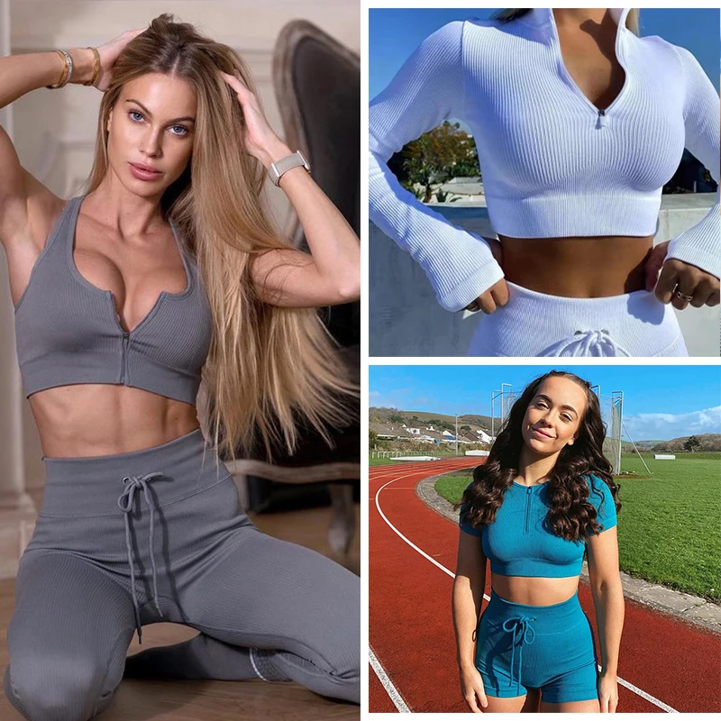 Women Seamless Yoga Sets Fitness Sports Suits GYM Clothing Sports Shirts Crop Top Leggings Fitness Tracksuit Workout Set Femme
Women Seamless Yoga Sets Fitness Sports Suits GYM Clothing Sports Shirts Crop Top Leggings Fitness Tracksuit Workout Set Femme