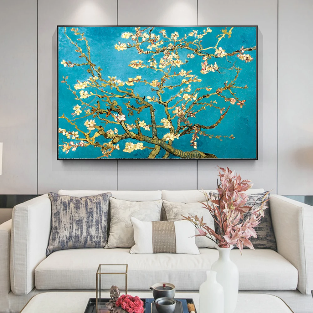 

Van Gogh Almond Blossom Canvas Paintings Impressionist Flowers Wall Art Posters And Prints Canvas Picture For Living Room Decor