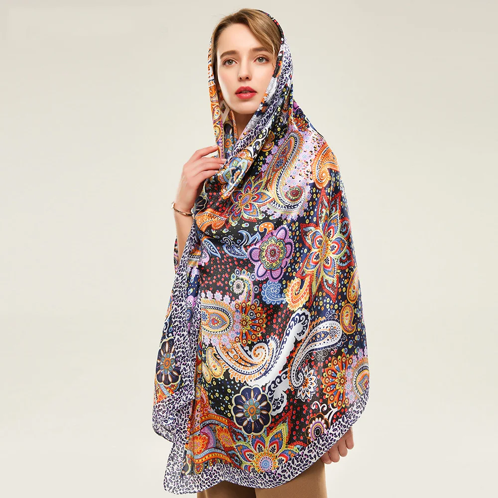 2021 new Women 90x180cm Silk Scarf Scarves Luxury Brand Square Scarf Female Printed Head Hijab Women Satin Scarf Foulard Bandana
2021 new Women 90x180cm Silk Scarf Scarves Luxury Brand Square Scarf Female Printed Head Hijab Women Satin Scarf Foulard Bandana