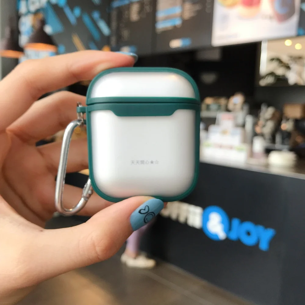 Чехол для Apple AirPods 1 2 Прозрачный чехол беспроводных Bluetooth-наушников Pro 2-й защитный