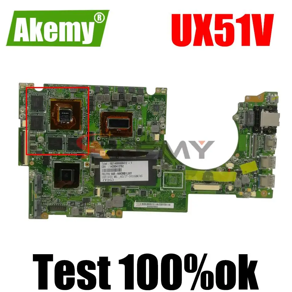 90R-NWOMB1F00Y UX51VZ Материнская плата ноутбука для Asus UX51V UX51VZ UX51VZA UX51VZH
90R-NWOMB1F00Y UX51VZ Материнская плата ноутбука для Asus UX51V UX51VZ UX51VZA UX51VZH