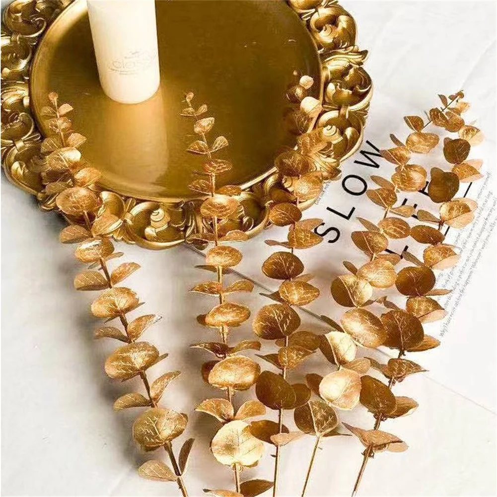 1PC Artificial Gold Ginkgo Eucalyptus Holly For Wedding Arch Flower Arrangement Home Decor Crafts
1PC Artificial Gold Ginkgo Eucalyptus Holly For Wedding Arch Flower Arrangement Home Decor Crafts